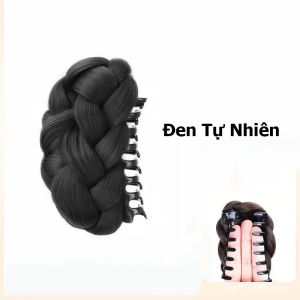 Kẹp Tóc Nữ Búi Tết Giả Tự Nhiên Mềm Mượt Màu Xinh Xắn Búi Tóc Nữ Kẹp Dễ Dàng Tạo Kiểu Đi Tiệc