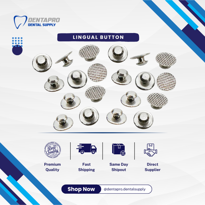[1 PACK] Lingual Button | Mesh Base (10 PCS) | Lazada PH