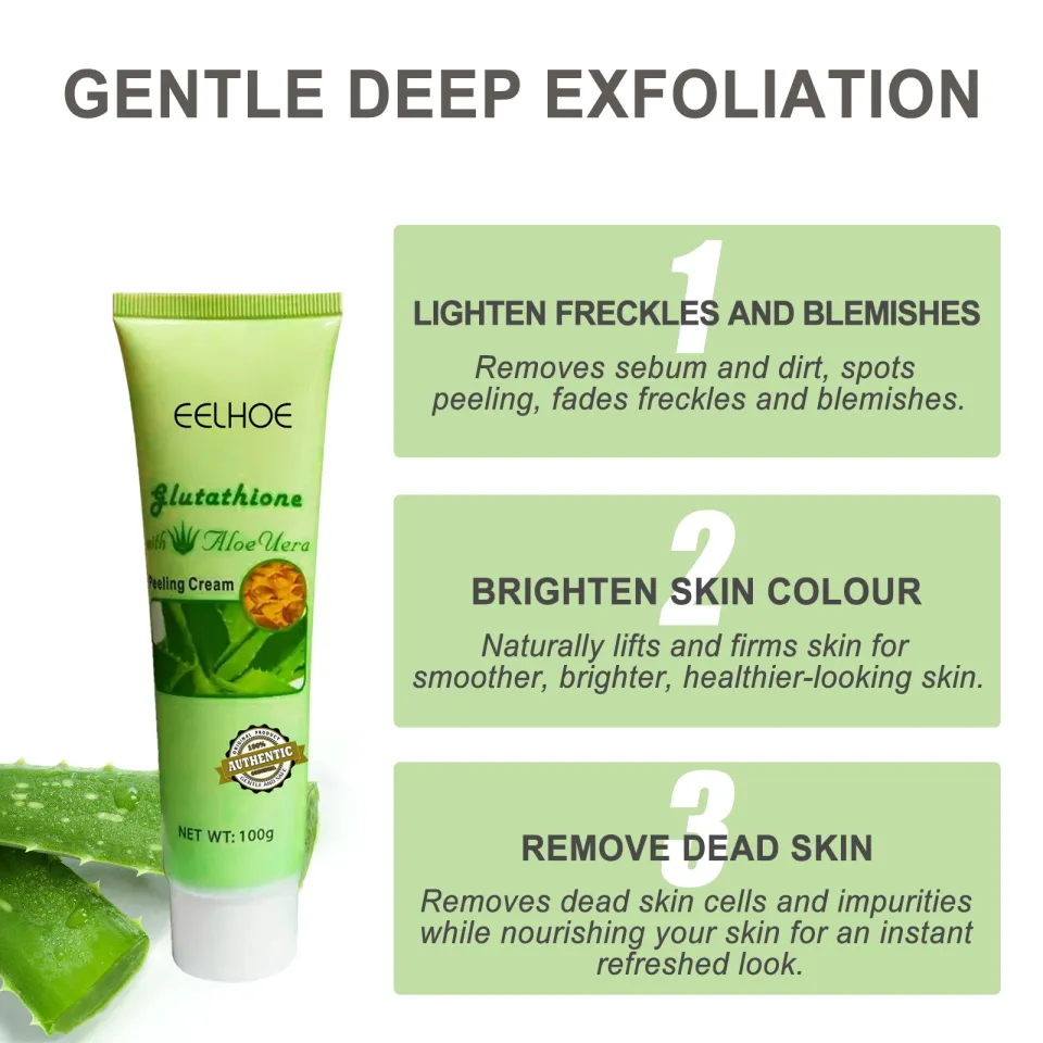 Eelhoe Aloe Vera Gel Exfoliating Cream Whitening Shrinks Pores Repairs  Dullness Facial Body Gel Face Body Moisturizing Cleansing and Smoothing  Skin Shrinking Pores Whitening Peeling Moisturizer | Lazada Singapore