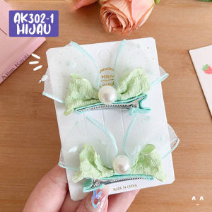 Jepit Rambut Korea Anak Perempuan Model Pita Mutiara Pearl Hiasan Jepitan Rambut New Trend AK302