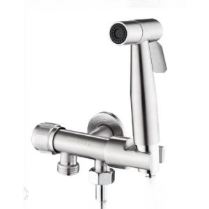 AZGROUP TWO WAY TAP SUS304 TOILET AND BATHROOM HAND SPRAY BIDET FAUCET SET