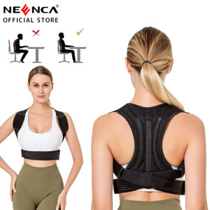 NEENCA Back Brace Neck Shoulder Posture Corrector Belt for Upper and Lower Back Pain Relief - Back Support Straightener Improves Hunchback Spine Neck Shoulder Pain Relief