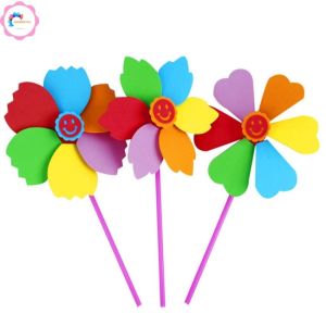 [HCM][DIY TOYS] Chong Chóng Đồ Chơi DIY Tự Làm Cho Bé - SOHANEI FAM - Chong Chóng Nhựa EVA 5 Màu Đồ Chơi Thú Vị Cho Bé Mẫu Giáo