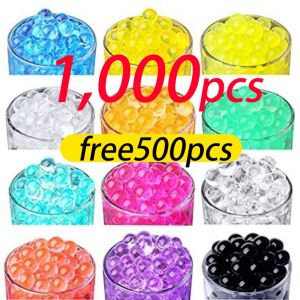 Water beads 7-8mm Hydro Gel Pearls Beads Balls Water Plant Flower Jelly Crystal Soil Mud clear water bead
