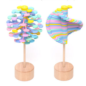 Kẹo mút quay tay bằng gỗ giúp xả stress mới nhất 2023