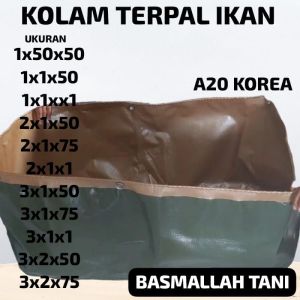 KOLAM TERPAL A20 WARNA ARMY GOLD KUAT DAN TEBAL