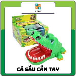 Đồ chơi cá sấu cắn tay đồ chơi khám răng cá sấu mini cho bé trai gái thông minh phát triển trí tuệ từ 3 4 5 tuổi