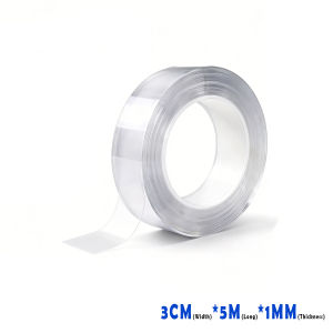 【Ready Stock】Washable Reusable Nano Double Sided Tape Removable & Residue Free for DIY Decoration