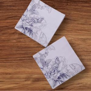 Party Napkin / Serviette (Paper) - Colour Floral Butterfly Print [NSP028]