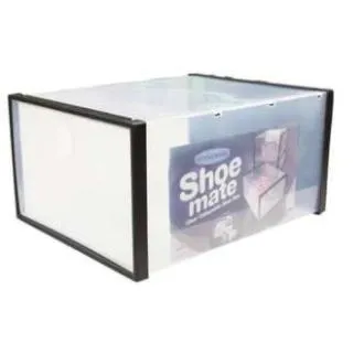 1 PIECE LARGE Sunnyware Shoemate Shoebox Shoe Organizer (Large) 1Pc