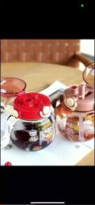 750ml Newest Style Coffee Brown Belly Cup Bear Straw Drinking Bottle BPA FREE Anti-Spill Anti-Shatte