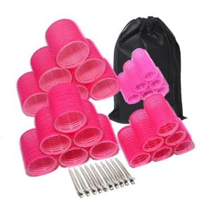 6Pcs Hair Curlers Set with Metal Hair Clip For Long to Short Hair Styling Salon and Formal Event Quick Hairstyle Tool