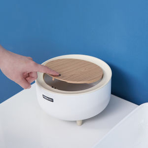 Nordic style office desktop Sorting Trash Can Household Garbage Storage Box Mini Plastic Garbage Sorting Paper Basket For living room kitchen bedroom bathroom trash can Box