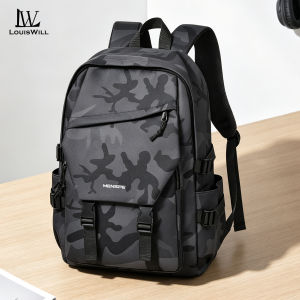 LouisWill Men Backpack Leisure Laptop Backpack Waterproof Film Travel Backpack Business Bag College Backpack Casual Shoulder Bag Anti Theft Backpack School Bag