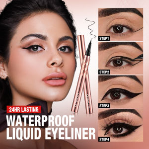 O.TWO.O Eyeliner Pencil Liquid Eye Liner Waterproof Smudge Proof Quick Drying 12 Hour Wear Ultra Fine Black Eyeliner for Arrows