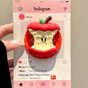 Separate Magnetic Bracket Autumn Winter Three-Dimensional Velvet Feel Pink Cat Claw Magnetic Bracket Suitable for MagSafe Mobile Phone Strong Adsorption Desktop Lazy Phone Bracket De case