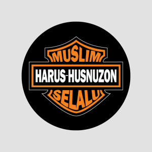 PLESETAN BRAND LUCU UNIK LOGO MERK HARLEY HUSNUZON ALFATIHAH KEYCHAIN CUSTOM 2 SISI - COD Bayar di tempat