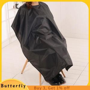 Butterfly ผ้ากันเปื้อนอเนกประสงค์สำหรับตัดผมตัดผม เสื้อคลุมสำหรับช่างทำผมตัดผมสีดำกันน้ำ