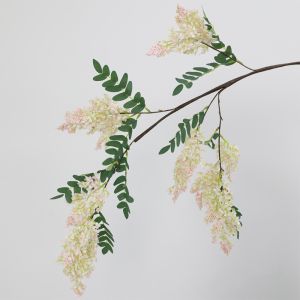 IEFE5 Thực tế Hoa Sophora Nhân Tạo Thủ công 120cm. Mô phỏng Sophora Sắp xếp hoa Đẹp Hoa giả Trang trí phòng khách tại nhà