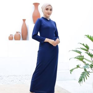 Inner Gamis Long Sleeve | Inner Dress | Non See Through Dress / Stretchy / Muslimah / Undershirt / Jumbo Inner Dresss / Inner Kaftan