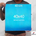 อลูมิเนียมแผ่น 1.5 mm ขนาด 40x40 cm เกรด AL1100 ราคาถูกสุด!!! (สั่งตัด, พับ, เจาะได้) เคลือบฟิล์ม PE กันรอยให้ 1 ด้าน มีความมันเงาไม่เป็นสนิม. 