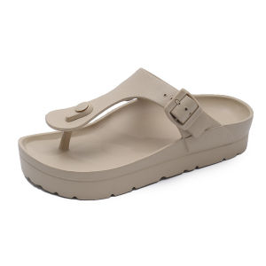 Free Shipping Thick-Soled WomenS Sandals Flip-Flops Outdoor Wear Thick-Soled Sandals WomenS Height-Increasing Beach Sandals WomenS Beach Sandals