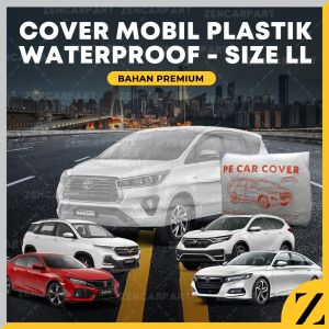 Cover Mobil Plastik Sarung Mobil Plastik Anti Air LDPE Auto Cover Sarung Mobil Plastik Transparan Bening Disposable Waterproof Tebal Semua Merk Mobil