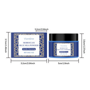 Brightening Mask Powder – Viareline Deep Cleansing Absorbs Oil & Blackheads Evens Skin Tone Gentle Brightening Facial Cleanser