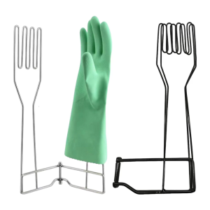 Sturdy Metal Dish Towel Dryer Foldable Storage Rack Sink Hanger For Kitchen Gloves Mittens Utensils Space Efficient