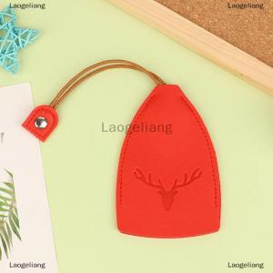 [COD] Laogeliang 1 cái giáng sinh nai sừng tấm Hộp chìa khóa dễ thương kéo ra khỏi ví chìa khóa PU da trường hợp chìa khóa kéo loại túi giữ chìa khóa cho các phím da Keychain