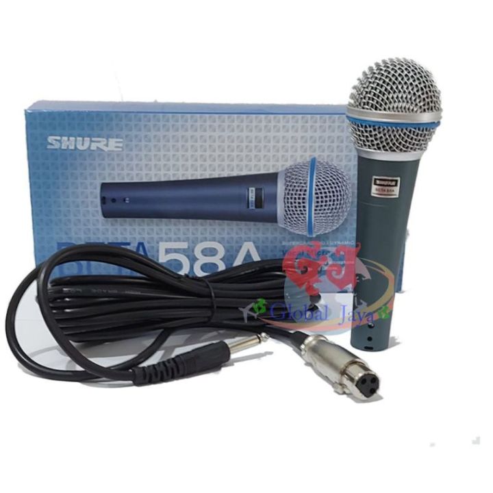 Mic shure BETA 58A non switch mic kabel shure BETA58 no on off