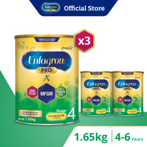 [Bundle of 3] Enfagrow A+  Pro Stage 4 Milk Powder Formula for Children DHA+ (4 Years & Above) 1.65kg
