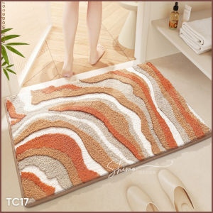 TC17 Thảm lau chân chùi chân 3D siêu thấm hút chống trượt cửa nhà tắm cửa phòng khách thảm decor cao cấp