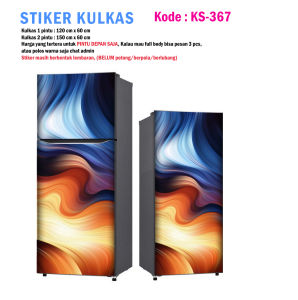 Stiker Kulkas 1 Pintu dan Sticker Kulkas 2 Pintu Cahaya Warna