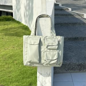 Prassa.ku - Bevy Bag Totebag Korea Tas Jinjing Bahu Nylon Premium Aesthetic | Tote Waterproof Pria Wanita