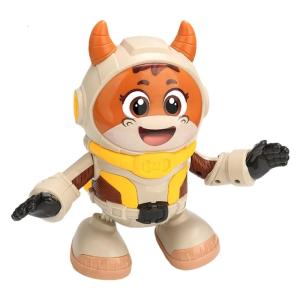 Electric Dancing Calf Musical Toy with Flashing Light Music Cartoon Singing Baby Toddler Crawling Learning Sensory Toy