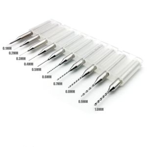 10pcs Model Drilling Drill MS061 for Gundam Gunpla Rubber Plate Metal Modified Fixed Handle Model Making Tool Drill Bit