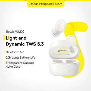 Baseus WM02 True Wireless Earphones Transparent Capsulelike Case Earbuds