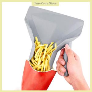 [PureZone] Chip Scoop Food French Fries Food-grade Plastic Shovel Fry Scoop With Handles