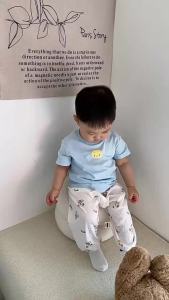Summer Infant Anti-Mosquito Pants Made of Pure Cotton a Class   Lightweight printed lantern pants for newborns seamless and breathable childrens trousers