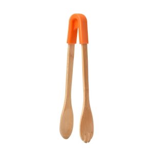 GORGE Đầu nối silicon Kẹp gắp thức ăn Tre. Nhiều lựa chọn màu sắc. Kẹp bánh mì Kiểu cầm tay Kẹp gắp salad Chuẩn bị món salad.