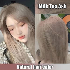STYLE*FIT Hair Color Permanent Milk Tea Ash(100ml Hair Dye+100ml Oxidizer) Essence of The Plant Extract