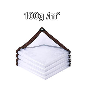 Ready Stock Thick Transparent PE Rainproof Waterproof Tarpaulin with Grommets Multiple Sizes Available Rain Cover for Car Balcony Garden Camping Outdoor