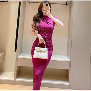 Gaun Seksi Press Body Musim Panas | Dress Tanpa Lengan  Populer Baru untuk Wanita - G051