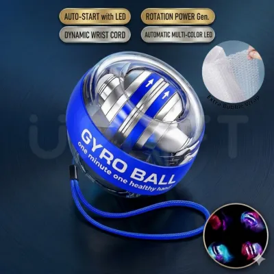 UPLIFT Gyro Ball 3 Color Auto-Start LED Wrist Ball Hand Exerciser Power Grip Strength Trainer Forearm Muscle Workout 腕力球