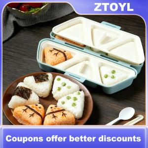 【ZTOYL】 6 Lưới Sushi Khuôn Tam Giác Bento Hộp Nhà Bếp Đảng Cung Cấp Khuôn Công Cụ onigiri Gạo Bóng Bento Machinenori Phụ Kiện Nhà Bếp