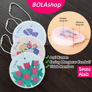[3PCS] Spons Busa Magic Cuci Piring Compressed Washing Sponge