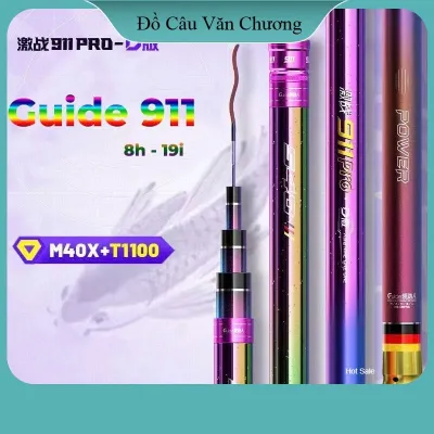 Cần Câu Đài Guide 911 PRO 8H Tặng Kèm Ngọn Phụ - Đồ Câu Văn Chương