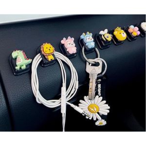 Móc treo đồ đa năng hình con vật ngộ nghĩnh dạng dính trên xe hơi