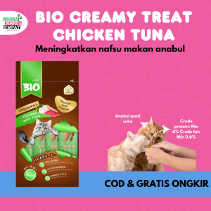 Snack Kucing BIO CREAMY TREAT 60gr Cemilan
